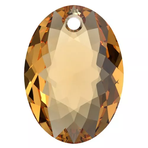Pendentif PureCrystal 6438 Elliptic Cut Pendant 9 mm - Topaz x1