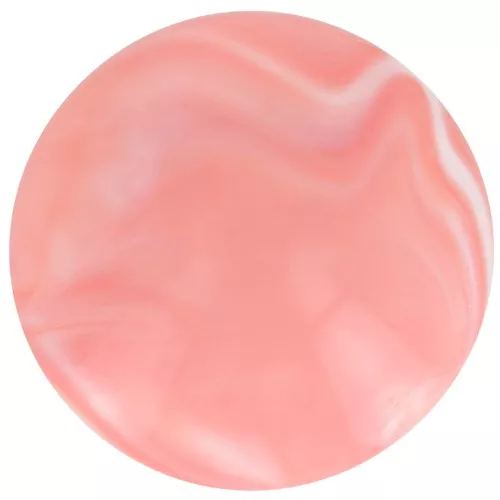 Cabochon rond 14 mm en résine opaque - Corail marbré x1