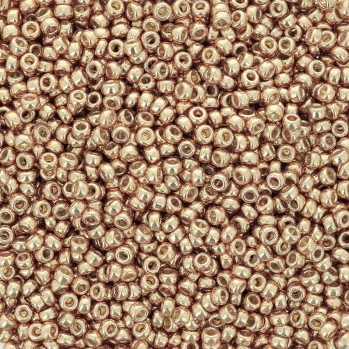 Rocaille Miyuki Duracoat 15/0 4204 - Galvanized Champagne x100g