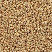 Rocaille Miyuki 15/0 1052 - Galvanized Gold x100g