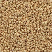 Rocaille Miyuki 15/0 1052 - Galvanized Gold x100g