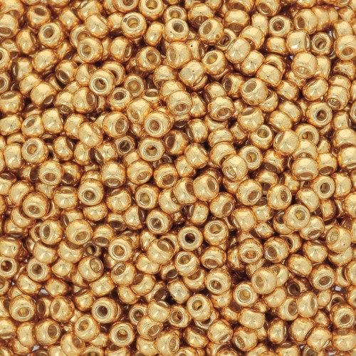 Rocaille Miyuki Duracoat 11/0 4203 - Galvanized Yellow Gold x100g