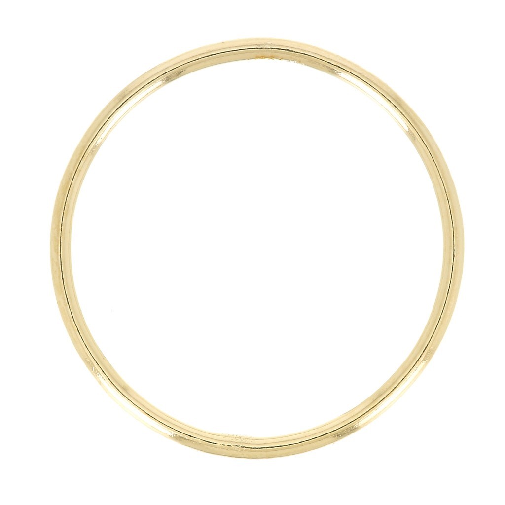 Alliance Jonc Lisse 5 Mm Plaqué Or 18K 5 Microns - Taille 64 Dolly-Bijoux RM France
