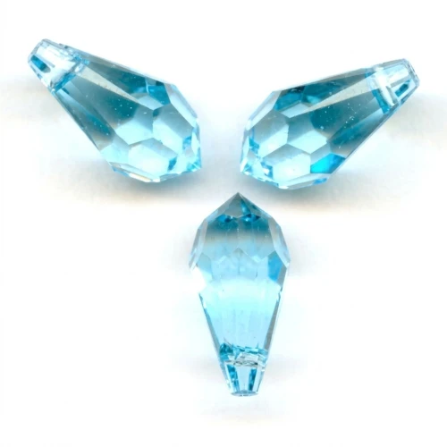 Gouttes PureCrystal 6000 11x5.5 mm Aquamarine x8