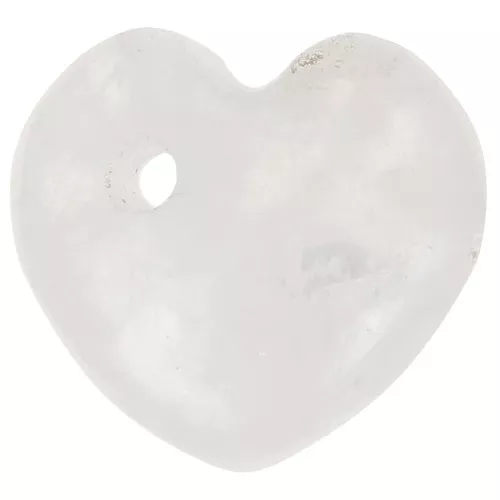 Sequin coeur 10 mm en pierre gemme - Pierre de lune x1