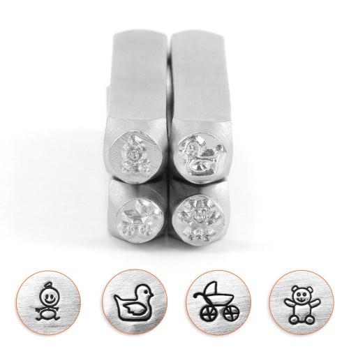 Set de 4 Poinçons à frapper ImpressArt - 6 mm -  Bébé x1