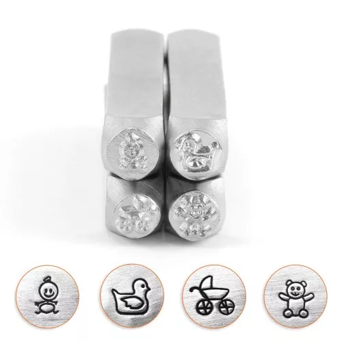Set de 4 Poinçons à frapper ImpressArt - 6 mm - Bébé x1