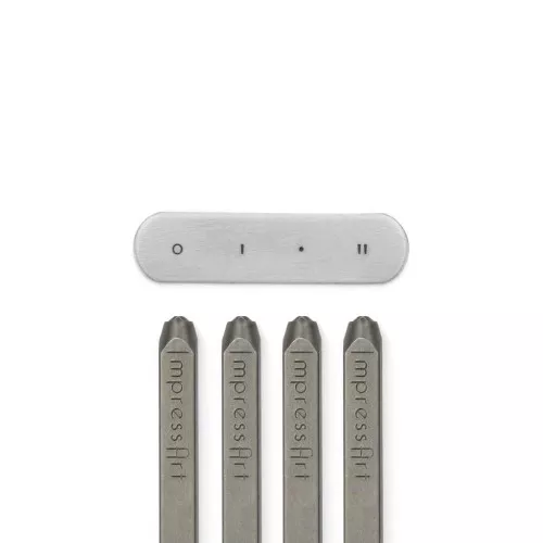 Set de 4 Poinçons à frapper ImpressArt - 1 mm - Longitude et Latitude x1