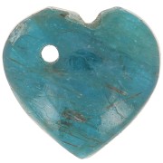 Sequin coeur 10 mm en pierre gemme - Apatite x1|raw }}