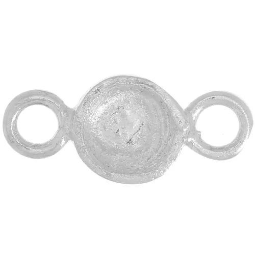 Serti intercalaire rond pour cabochon 4 mm - Argent 925 x1