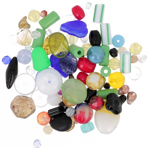 Assortiment de perles de bohème - Multi x50g