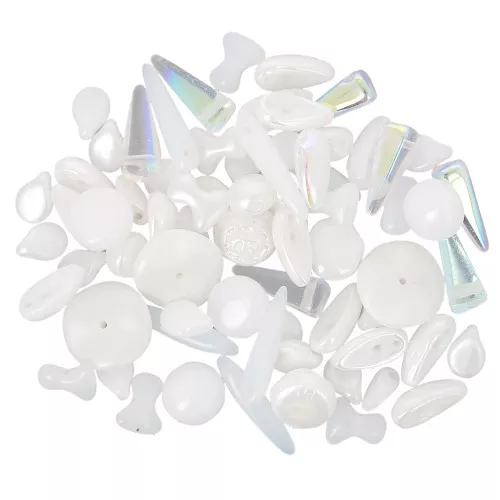 Assortiment de perles de bohème - Bridal x20g