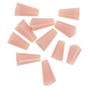 Perles cône en verre facetté - 8x4 mm - Opaque Peach x25