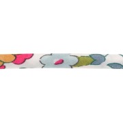 Cordon en tissu Liberty - Betsy - Bleu Ciel/Rose x1m