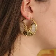 Perles cône en verre facetté - 8x4 mm - Blue Iris x25