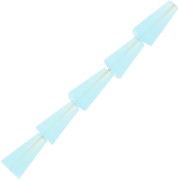 Perles cône en verre facetté - 8x4 mm - Sky Blue x25|raw }}