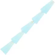Perles cône en verre facetté - 8x4 mm - Sky Blue x25