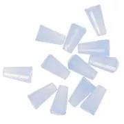 Perles cône en verre facetté - 8x4 mm - Light Sapphire x25