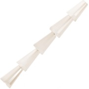 Perles cône en verre facetté - 8x4 mm - Beige x25|raw }}