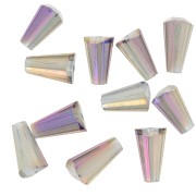 Perles cône en verre facetté - 8x4 mm - Crystal Vitrail Medium x25