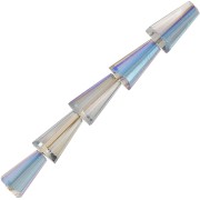 Perles cône en verre facetté - 8x4 mm - Crystal Azzuro x25|raw }}