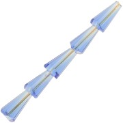 Perles cône en verre facetté - 8x4 mm - Sapphire x25|raw }}