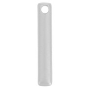 Breloques barre 18x3 mm - Placage Argent fin vieilli x4|raw }}
