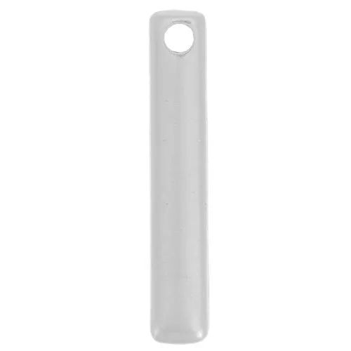 Breloques barre 18x3 mm - Placage Argent fin vieilli x4
