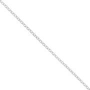 Chaîne maille Forçat limée 2.7 mm - Argenté x50cm