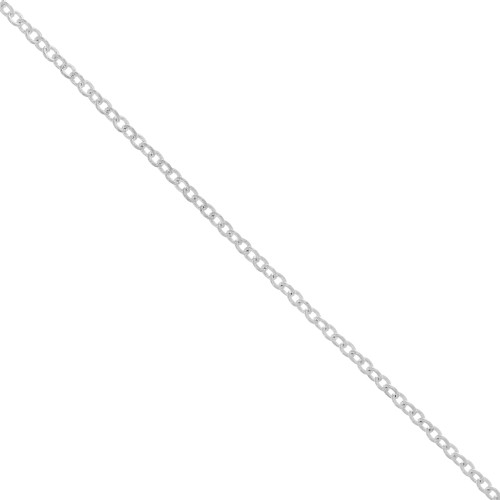 Chaîne maille Forçat limée 2.7 mm - Argenté x50cm