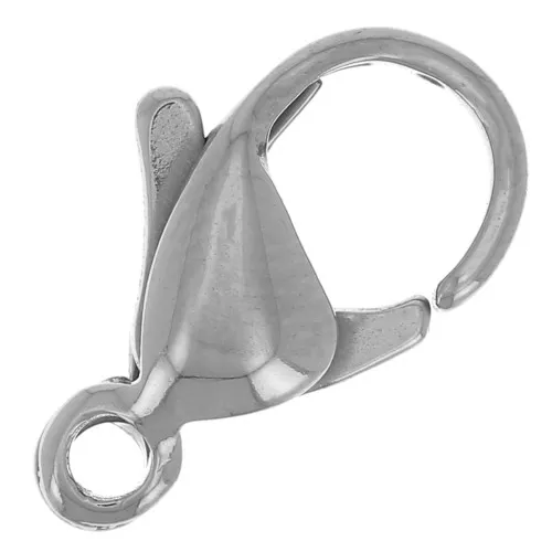 Fermoir mousqueton 12 mm - Fabrication Européenne - Acier inoxydable 316L x1