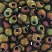 Mini-gouttes Miyuki 2.8 mm DP28-2035 - Met Khaki Iris Mat x8g