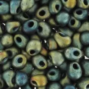 Mini-gouttes Miyuki 2.8 mm DP28-2008 - Mat Met Patina Iris x8g