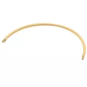 Intercalaire demi-jonc pour bracelet 60x2 mm - Acier inoxydable 316L Doré x1