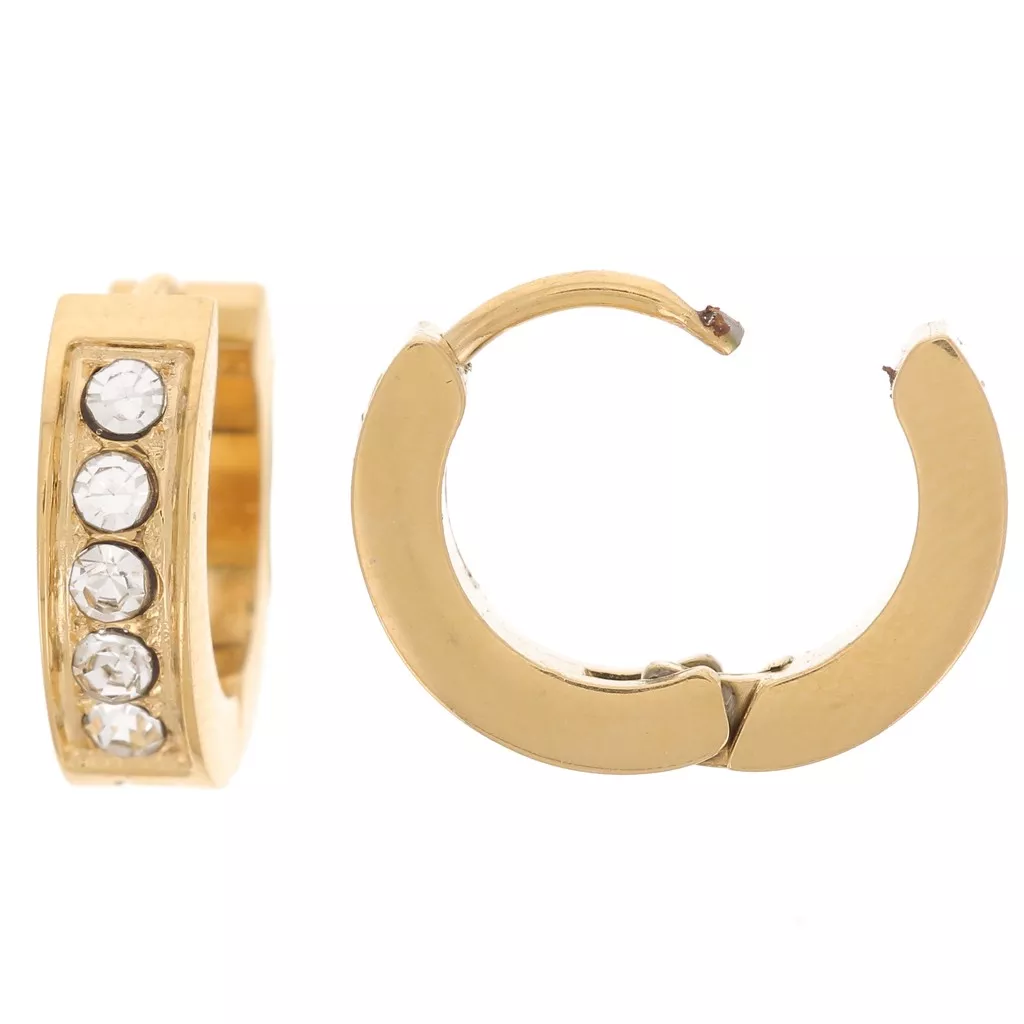 50 Créoles Rondes En Acier Inoxydable Doré 30mm - Pour Fabrication De Bijoux, Breloques, Pendentifs - Hypoallergénique, DIY - 5