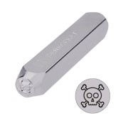 Poinçon à frapper 6 mm - Tête de mort x1|raw }}