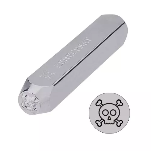 Poinçon à frapper 6 mm - Tête de mort x1