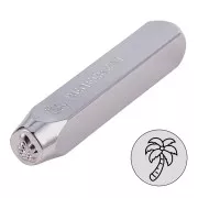 Poinçon à frapper 6 mm - Palmier x1