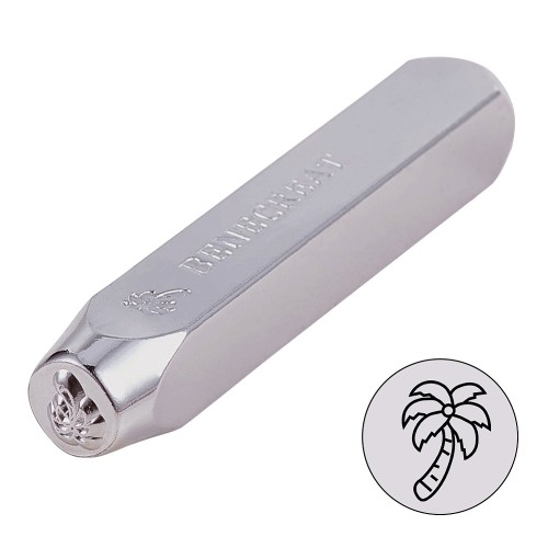 Poinçon à frapper 6 mm - Palmier x1