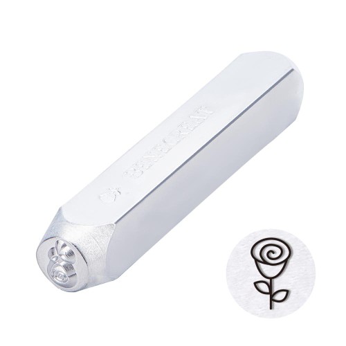 Poinçon à frapper 6 mm - Fleur x1
