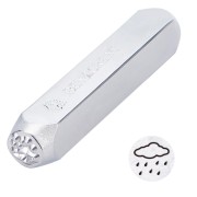 Poinçon à frapper 6 mm - Nuage pluvieux x1