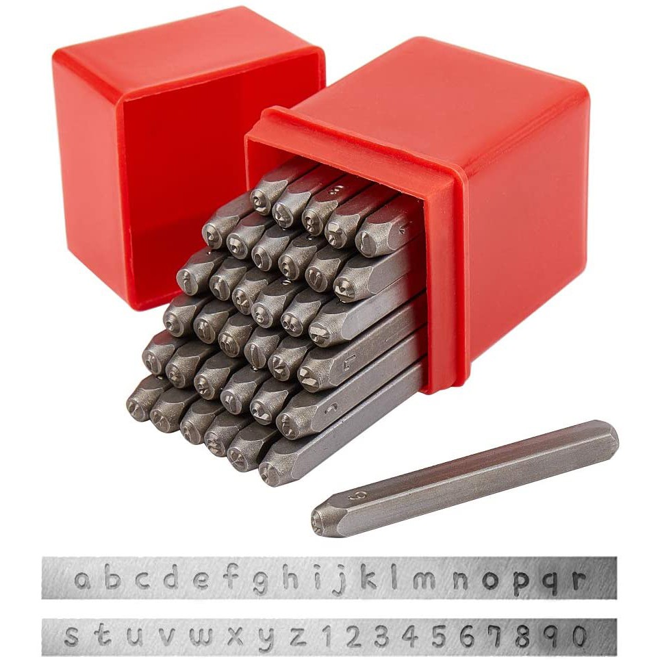 Guide pour aligner les poinçons à frapper, chiffres, lettres, VIN