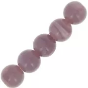 Perles acryliques imitation pierre 6 mm Violet Opal x10