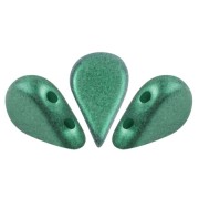 Perles en verre Amos® par Puca® 5x8 mm - Green Forest Metallic Mat x10g|raw }}