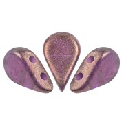 Perles en verre Amos® par Puca® 5x8 mm - Halo Amethyst x10g|raw }}