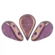 Perles en verre Amos® par Puca® 5x8 mm - Halo Amethyst x10g