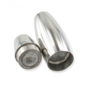 Fermoir aimanté pour cordon 4 mm en Acier inoxydable x1