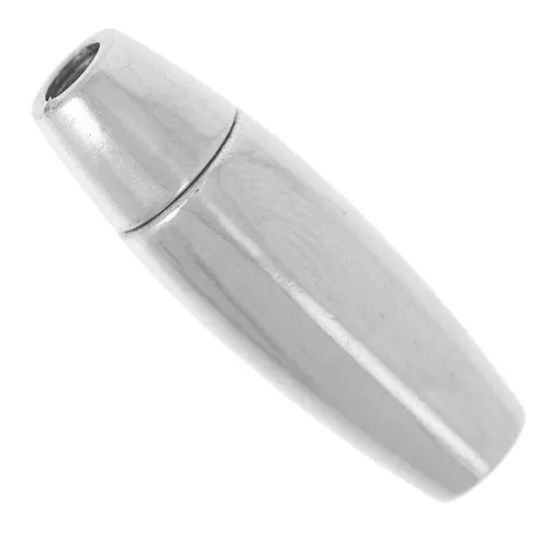 Fermoir aimanté pour cordon 3 mm - Acier inoxydable x1