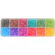 Assortiment de perles rocailles Solgel Preciosa Ornela 9/0 2.5 mm Colours 2x x200g
