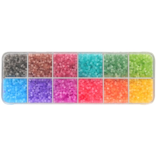 Assortiment de perles rocailles Solgel Preciosa Ornela 9/0 2.5 mm Colours 2x x200g